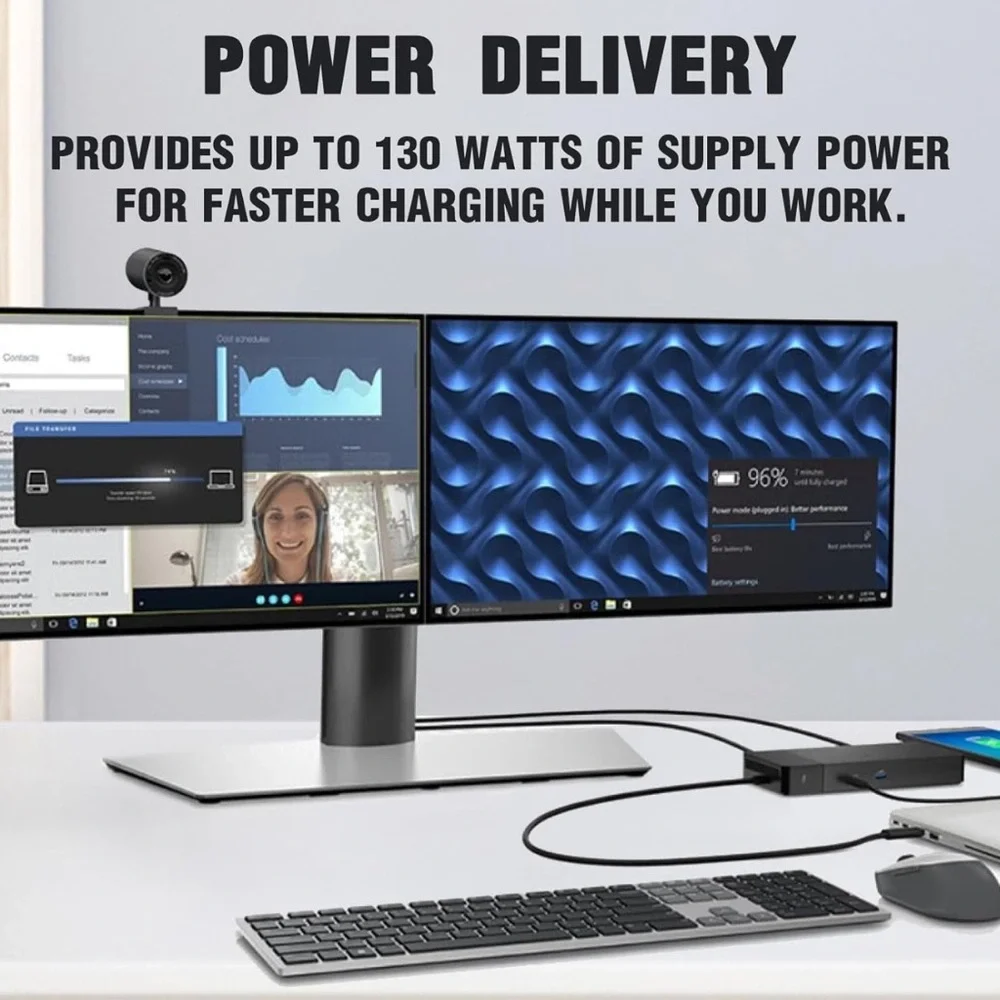 Dell WD19TB Black USB-C Docking Station